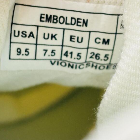 Vionic Shoes Womens 9.5 Ivory Embolden Knit Slip On Athletic Running Sneakers - Picture 9 of 10